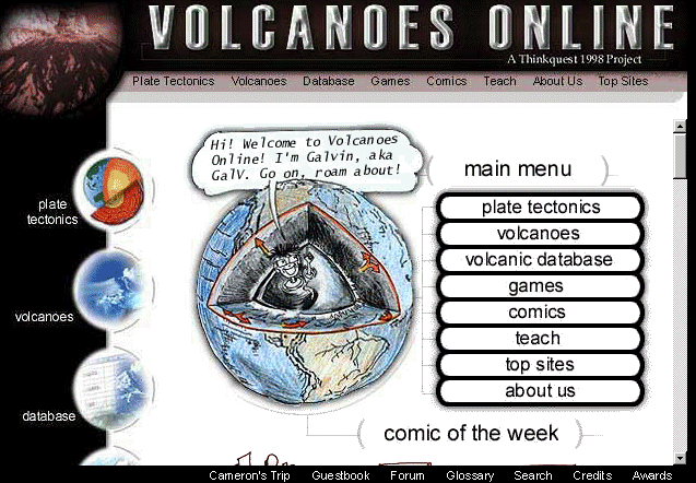 Volcanoes Online Homepage